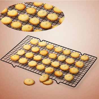 

25x40CM Nonstick Cooling Rack Mesh Grid Baking Cookie Biscuit Cake Drying Stand Wire Pan Home Kitchen Baking Rack Bakeware