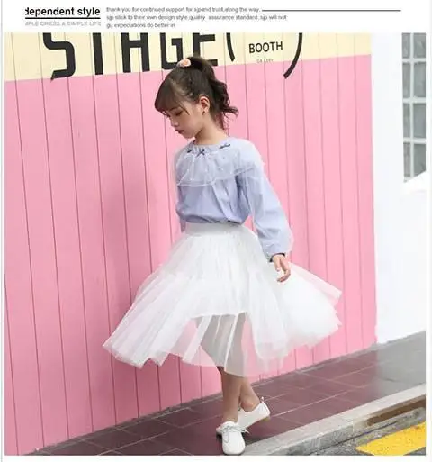 Модная юбка-пачка для девочек-подростков; сетчатая юбка в стиле пэчворк; детская пышная длинная юбка принцессы; юбка для дня рождения для девочек; Q438