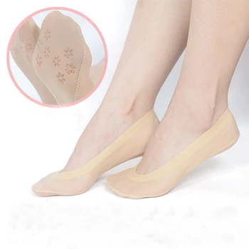 

New Fashion Women Summer Socks Lace Short Sock Antiskid Invisible Low Cut Ice Stocks 2020 Sox Sock Slippers