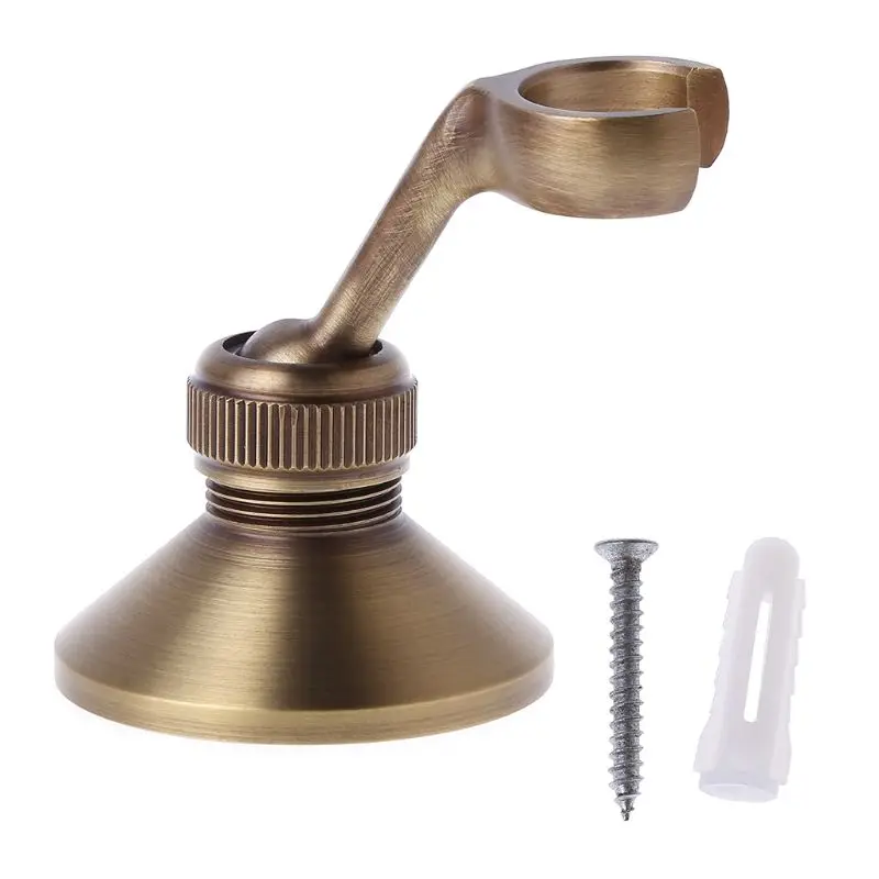 

Rotatable Adjustable Antique Brass Wall Mounted Bathroom Hand Held Shower Sprayer Bracket Holder Fitting Accessories