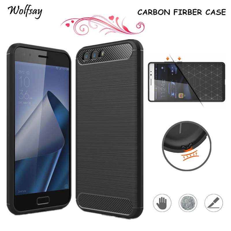

Wolfsay For Phone Cover Asus Zenfone 4 Case Rubber Silicone Case For Asus Zenfone 4 ZE554KL Cover Fundas For ZenFone4 Case Coque