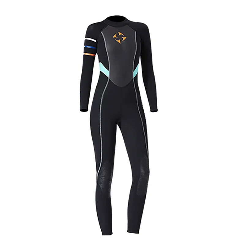 Wetsuits Women 3mm Diving Suit Full Body Scuba Wetsuit Surf Swimming Jumpsuit One piece Swimsuit #2P22 (12)