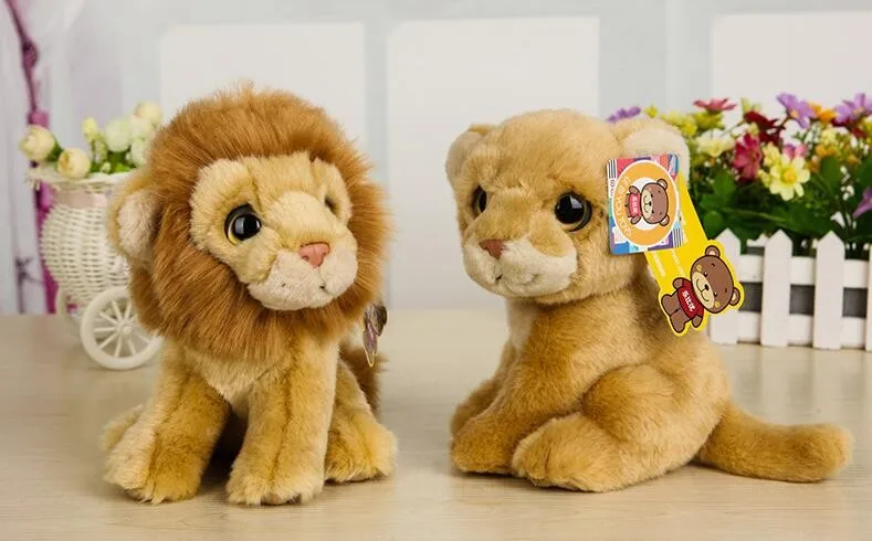 Милый каваи тигр, лев, леопард енот Ежик моделирование чучело Плюшевые игрушки дети подарок на день рождения 18 см