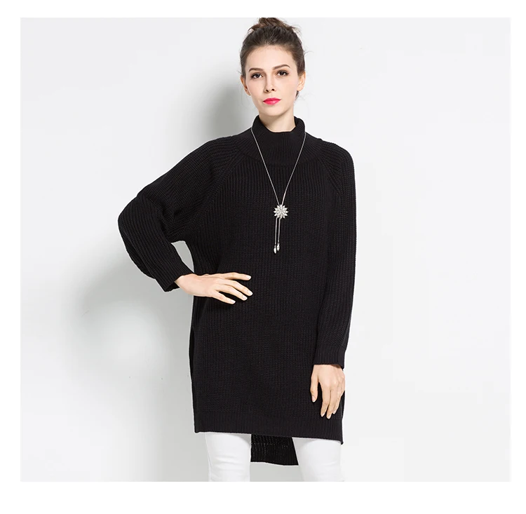 ryeon plus size sweater dress big size winter autumn long sweater (11)