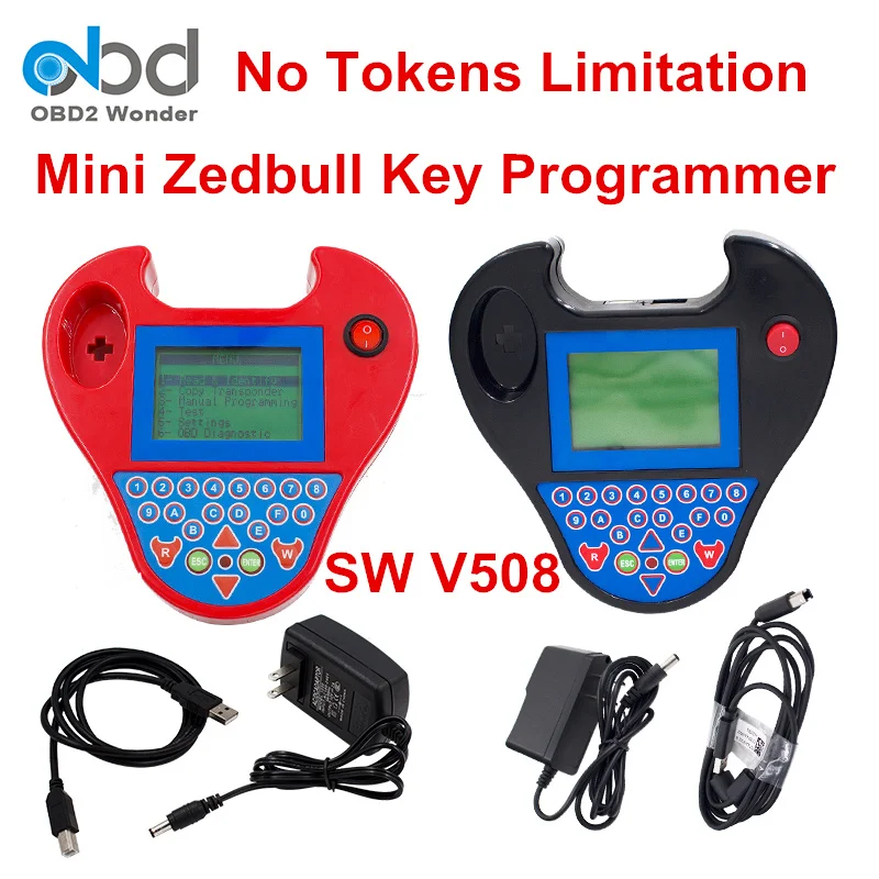 

Top Rated Smart Mini Zed Bull Key Programmer Zed-Bull Software V508 Car Key Transponder Mini Zedbull Key Maker No Need Tokens