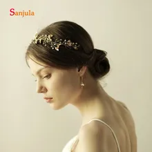 Свадебные туфли с жемчугом с застежкой из золотого Цвета Свадебные аксессуары в торжественном стиле торжественные вечерние Головные уборы coroa de noiva H33