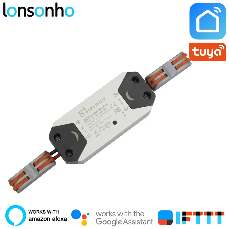 

Lonsonho Smart Wifi Switch Relay Tuya Smart Life App Quick Release Install Works With Google Home Mini Alexa IFTTT Smart Home