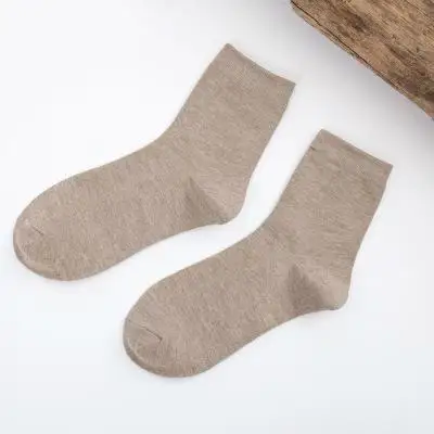 New Women's Bamboo Fiber Colorful Fashion Casual  Harajuku Solid Color Black White Cheap Socks Wholesale 5 Pairs heated socks for women Women's Socks