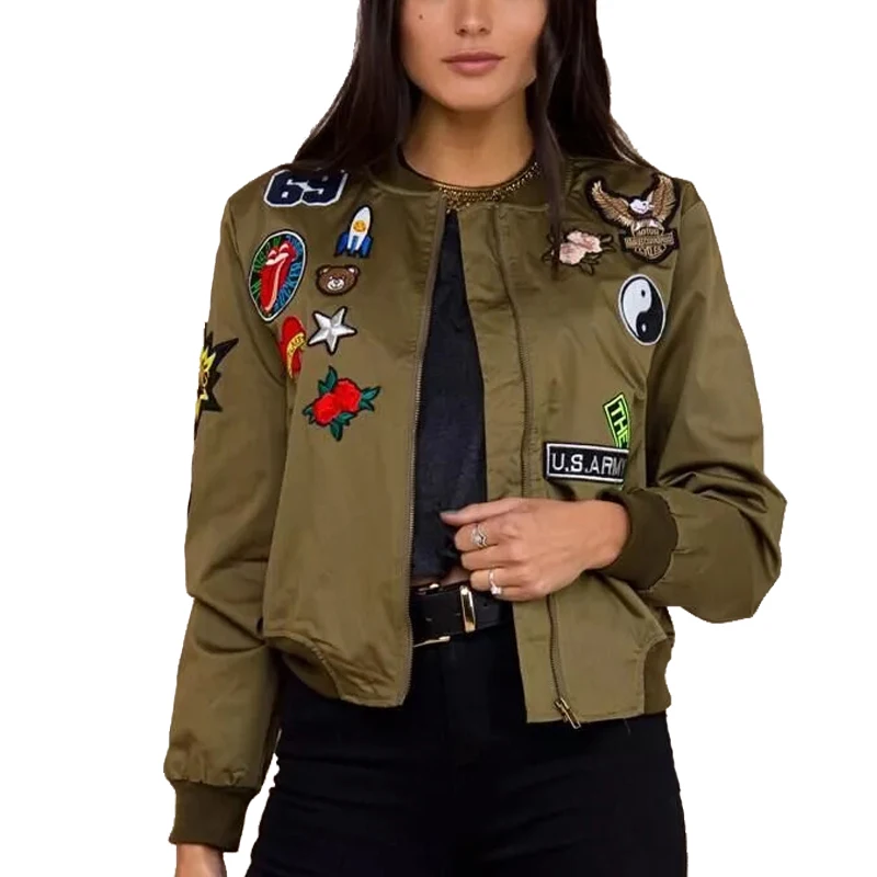 Usa army flower tcnuh women bomber jacket 2016 no69beareagle Usa army flower tcnuh women bomber jacket 2016 no69beareagle
