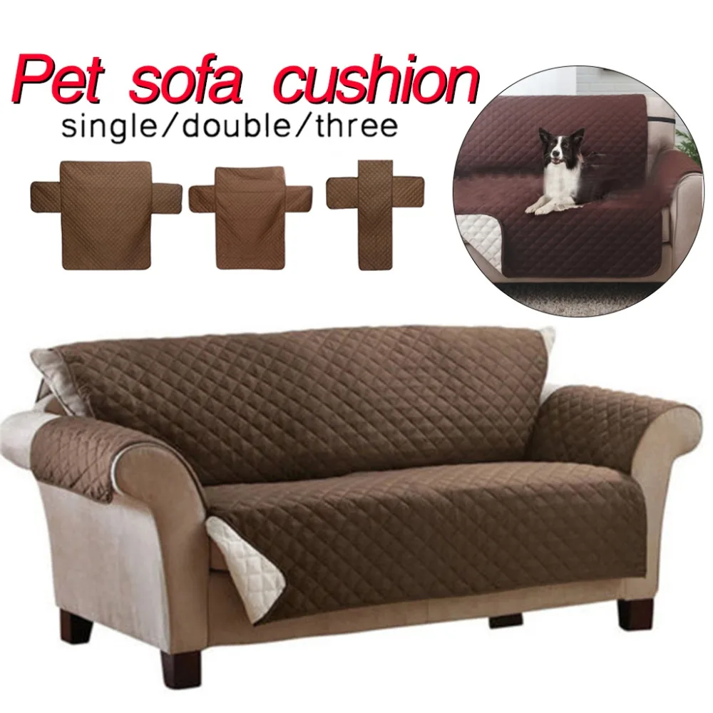 Двусторонний диван для домашних животных, собак, чехлы на диван кресло-кровать, чехлы для мебели, протектор для одного/двух/трех человек, чехол для дивана