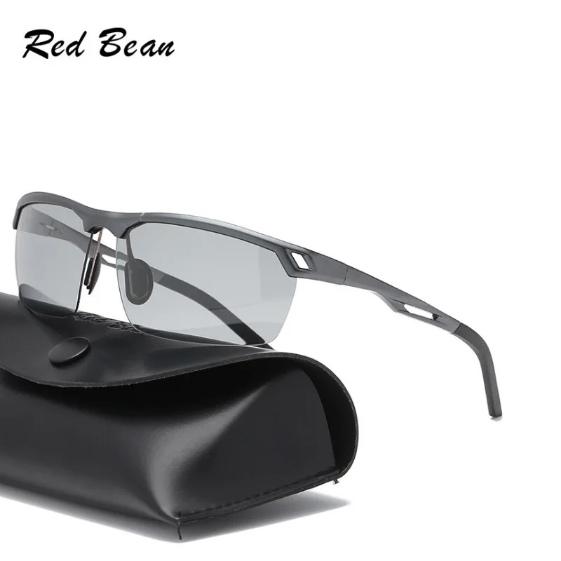 

New Photochromic Polarized Spring hinge Men Sunglassess Luxury Brand Designer Vintage Driving Sun Glasses Male Goggles Shadow