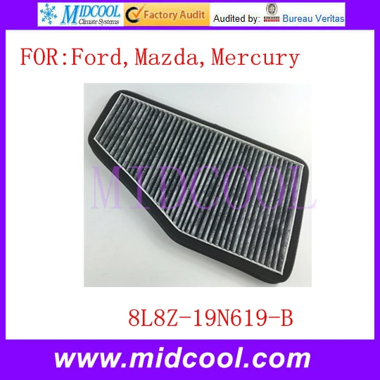 Новый салонный фильтр OEM 8L8Z 19N619 B 8L8Z19N619B для Ford Mazda Mercury Кондиционер|filter|filter cabin |