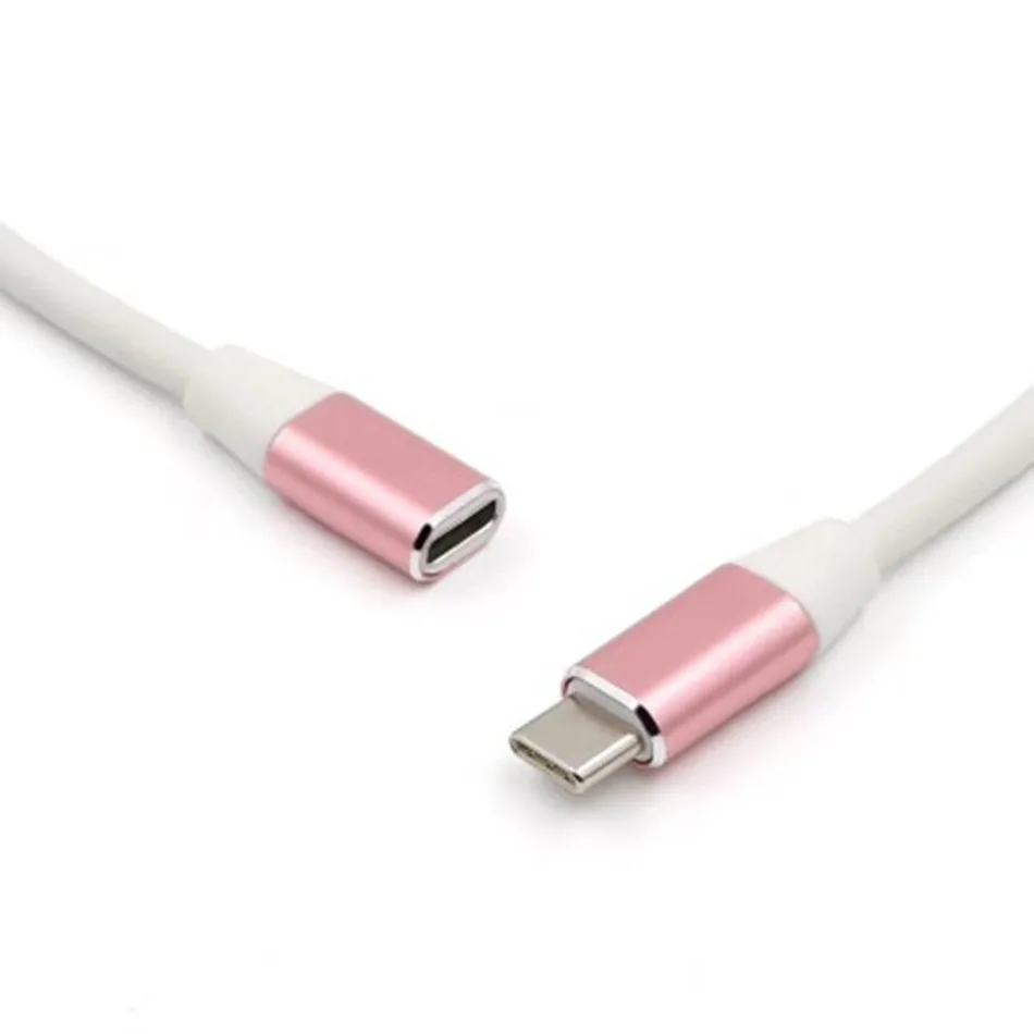 Кабель-удлинитель usb type c 3,1 кабель-удлинитель для Macbook конвертер для samsung Galaxy S9 S8 USB C Быстрая зарядка