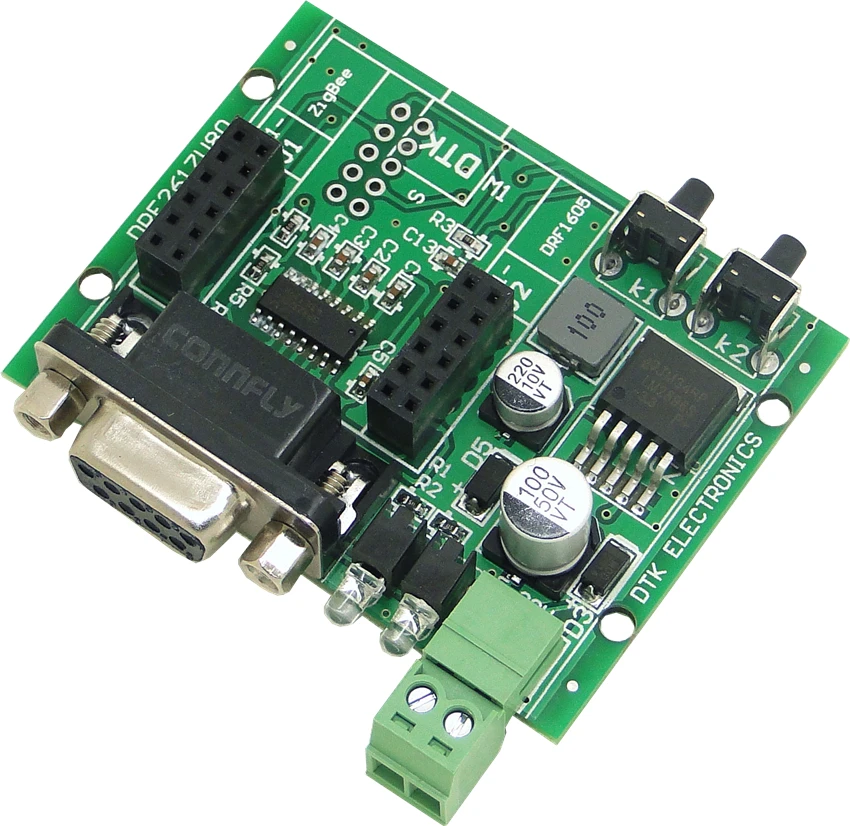 CC2530 ZigBee Module RS232 для TTL Bottom (DRF1605 RS232A) расширенное издание с широким