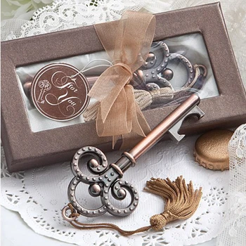 

50PCS/LOT Antique Victorian key Bottle Opener wedding favors guest gift for men Free shipping