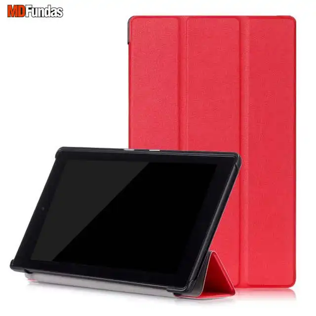 

MDFUNDAS For Amazon Kindle New Fire HD 8 6th Generation 2016 8.0 Inch Tablet E-Book Case Flip Sleep PU Leather Cover Coque +Film