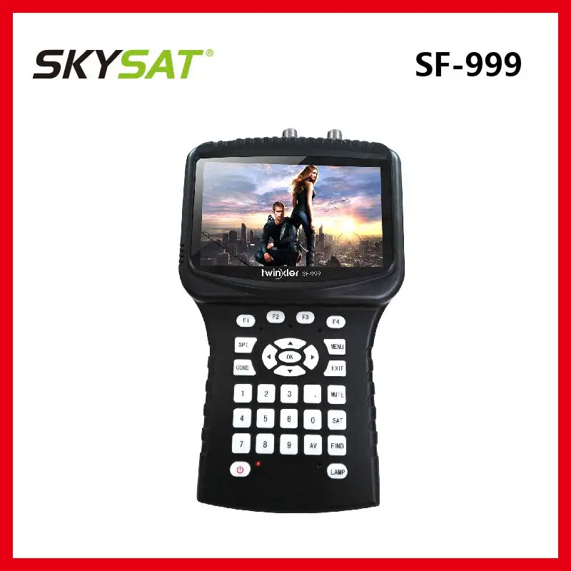 

Twinkler SF-999 HD Combo Signal Finder Meter with 4.3 inch LCD Screen support DVB-S2 DVB-T2 DVB-C Spectrum Analyzer CCTV Camera