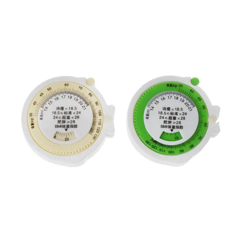 

BMI Body Mass Index Retractable Tape 150cm Measure Calculator Diet Weight Loss Tape Measures Tools
