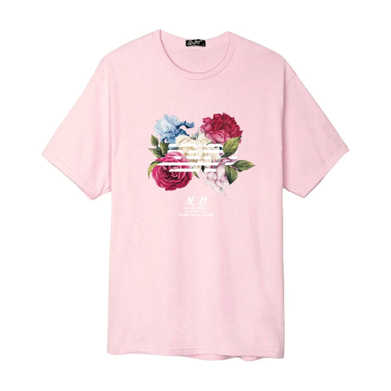 KPOP BIGBANG unisex T-Shirt Flower Road Ablum short sleeve man Tshirt G-DRAGON Tee for summer cotton blended (3)