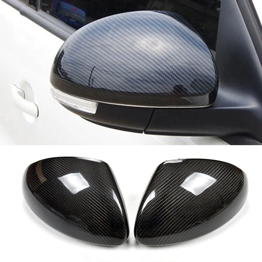 

CAPQX 1Pair For Tiguan Sharan For Skoda Yeti Carbon Fiber Outside Rearview Mirror Cover Lid Side Mirror Housing Shell