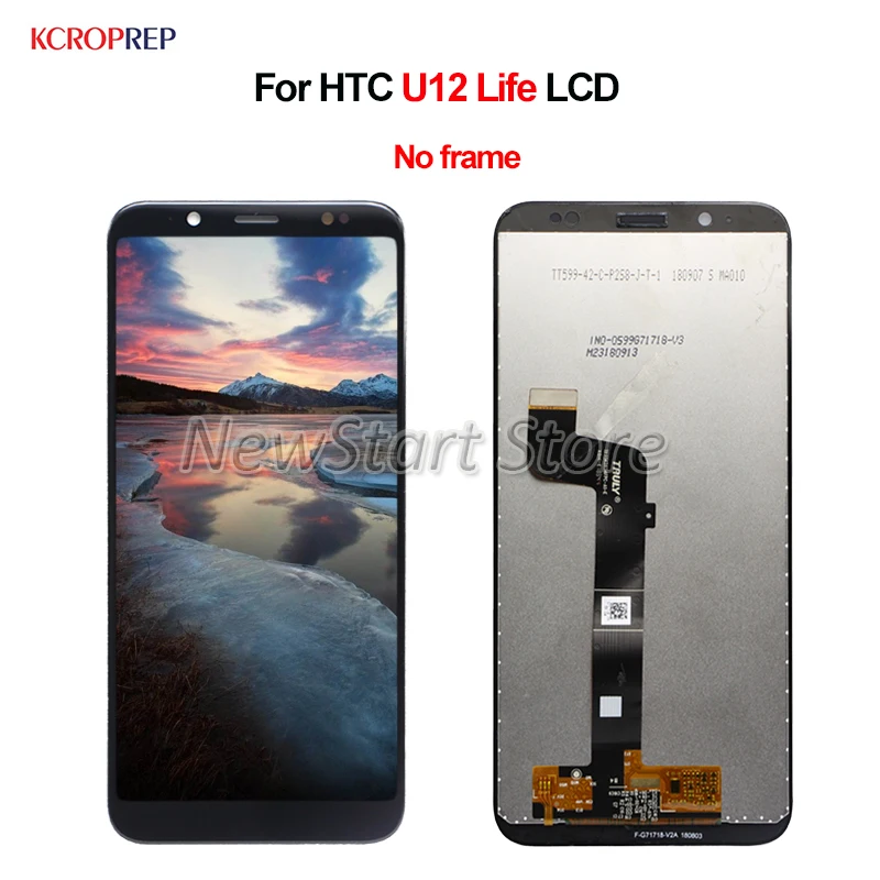 

For HTC U12 Life LCD Display Touch Screen Digitizer Assembly 6.0" For HTC U12Life lcd Replacement Accessory 100% Tested No Frame