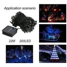 22M 200LED IP68 Home Decorative Light Lamp Waterproof LED Holiday Strings Light For Party Wedding Christmas hot