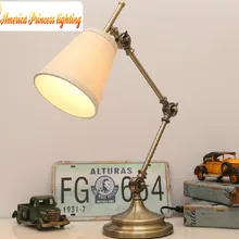 Промышленные механическая рука складной чердак исследование настольная лампа, изучение материала: гладить/ткань, E14, размер: W15CM* H53CM, AC110-240V