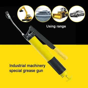

600cc Pneumatic Manually Pressure Lever Type Grease Gun Auto Oil Injector Gun Compressor Pump Grease Machine Handheld Tool
