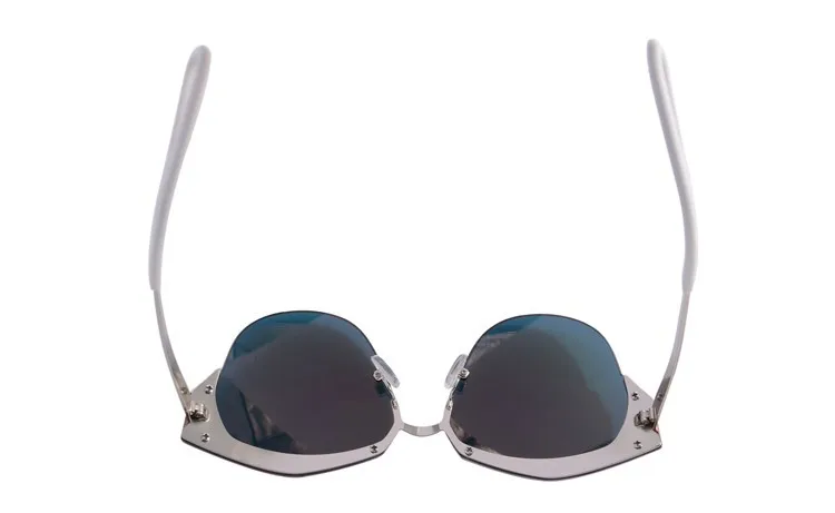 Новая мода Солнцезащитные очки для женщин Для женщин Брендовая Дизайнерская обувь Защита от солнца Очки круглые металлические Очки многоцветный очков 8196