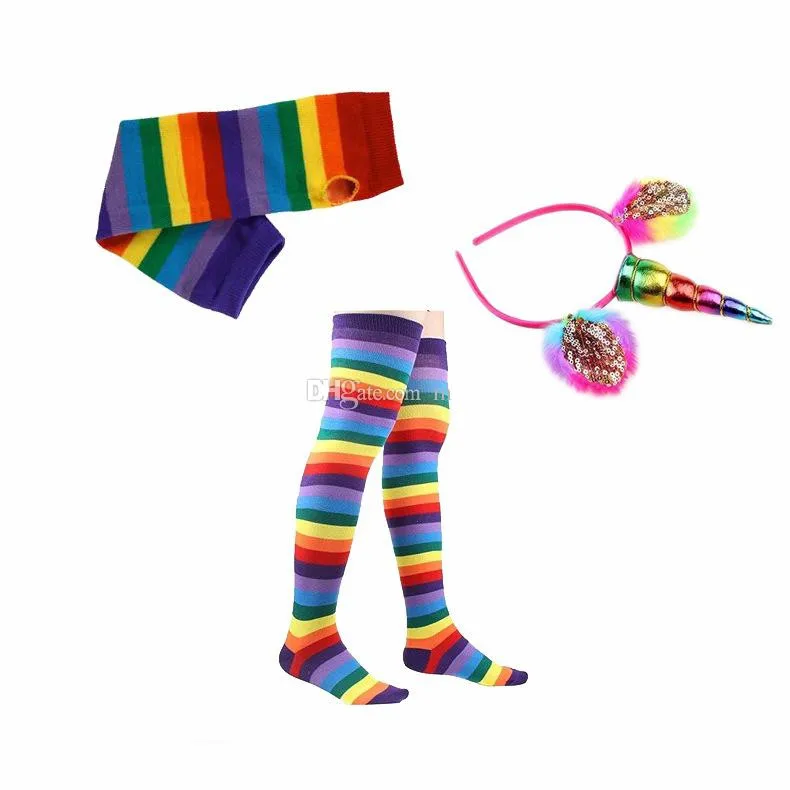 ins-new-kids-adult-rainbow-party-socks-leggings (5)