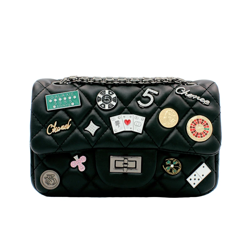 

Fashion Woman flap Bags Ladies Luxury Handbag Women Plaid Chain Shoulder Bag white Black Women Clutch Purse Bolsas Femininas Sac