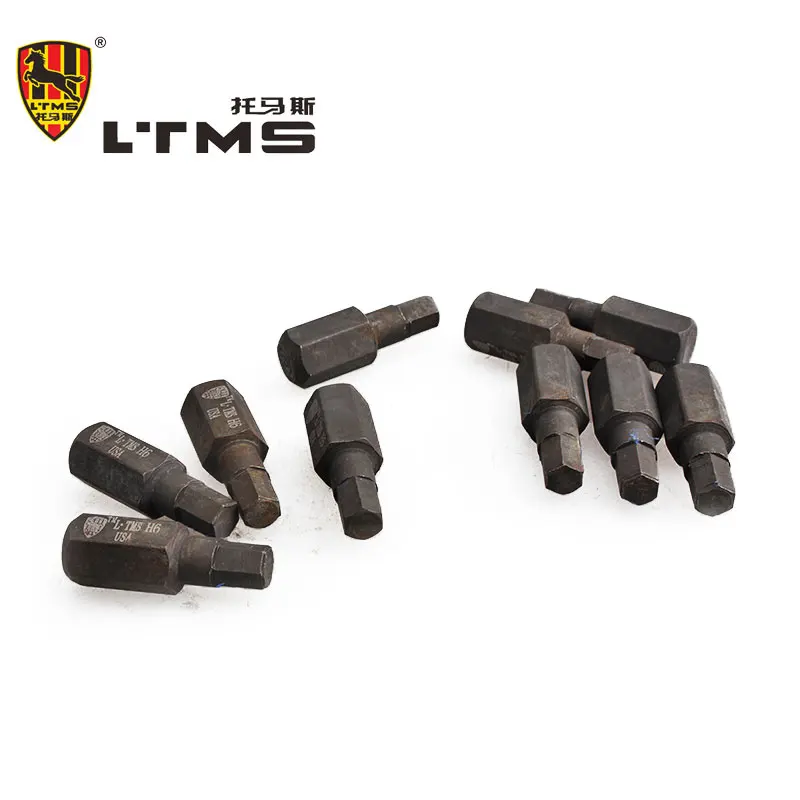 H6 Hexagon Screwdriver Bits S2 Steel Hex Shank Short