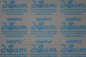 

custom heat transfe labels for swimwear, garment, sports wear, waterproof and high color fastness to washing, accept small order