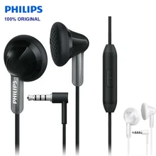 Проводная гарнитура Philips SHE3015 с поддержкой микрофона, проводное управление с разъемом 3,5 мм для huawei P10, смартфон, официальный тест