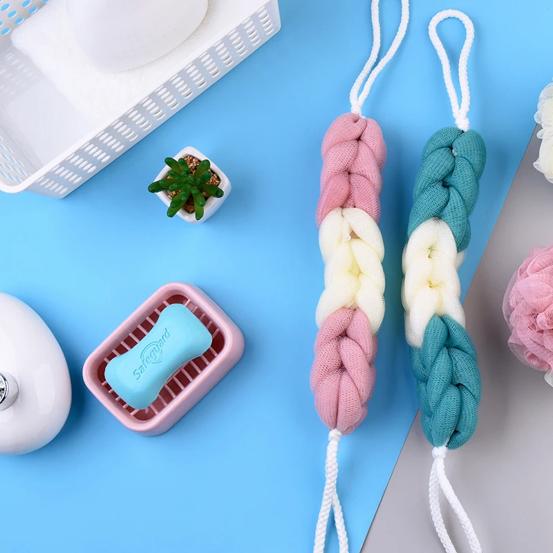 Bathroom Parts Set Body Mop Bath Flower Ball Sponge Shower Soft Sponge Bubbles Foaming Mesh Net Loofah Cleaning Wash Body