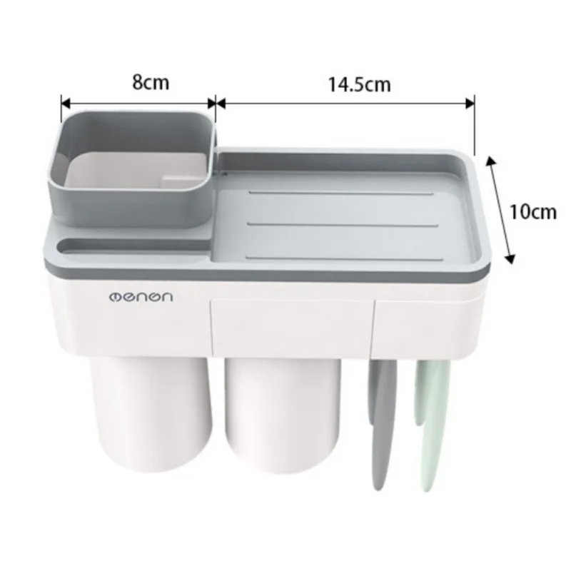 Магнитная Адсорбция перевернутая зубная щетка стойка для макияжа чистящее средство полка зубная паста для хранения ванной комнаты