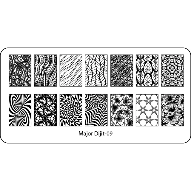 1pc nail art stamp template image plate rectangular stamping plates
