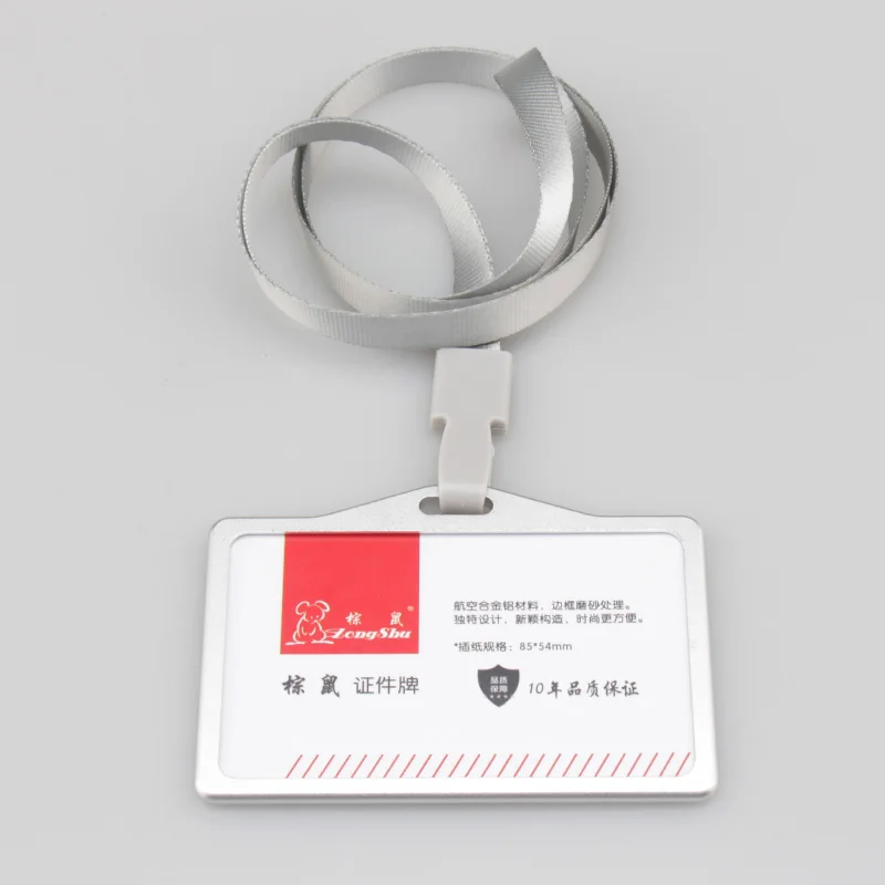 Zongshu средний новый модный металлический чехол для визиток удостоверений