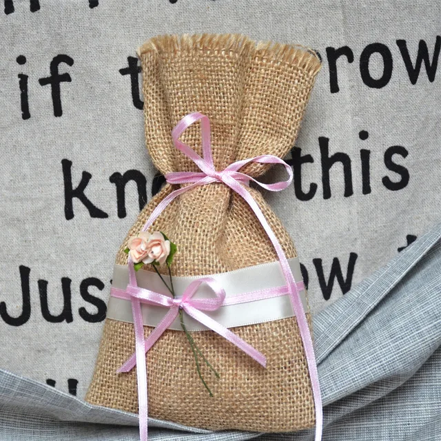 20pcs Shabby Chic Wedding Party Favor Bags Rustic Burlap Bridal 20pcs Shabby Chic Wedding Party Favor Bags Rustic Burlap Bridal Gift Candy Bag