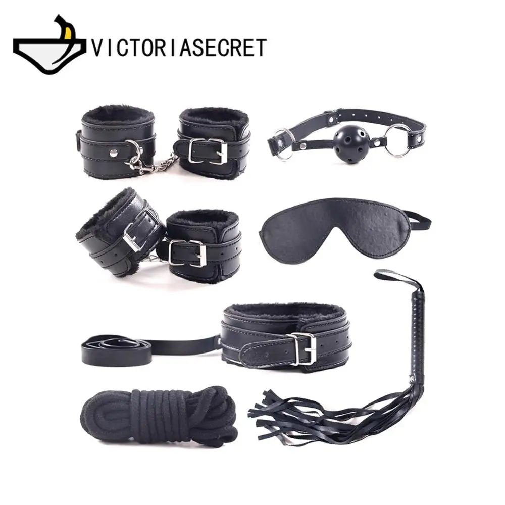 7PCS Bdsm Bondage Handcuffs Adult Games Sex Toys For Couples Bundled Bondages Femdom Alternative Sexy Shop Exotic accessories