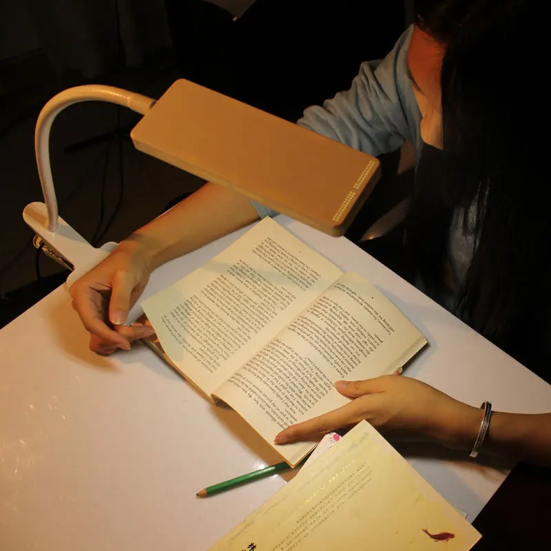 led clip light, creative learning bedside lamp, dimming Study lampin