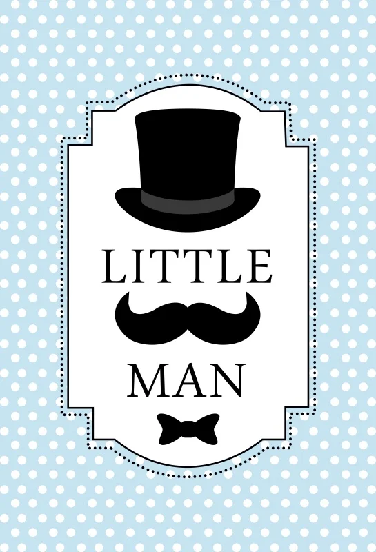 

Laeacco Top Hat Mustache Little Man Bow-knot Scene Photography Backgrounds Customized Photographic Backdrops For Photo Studio