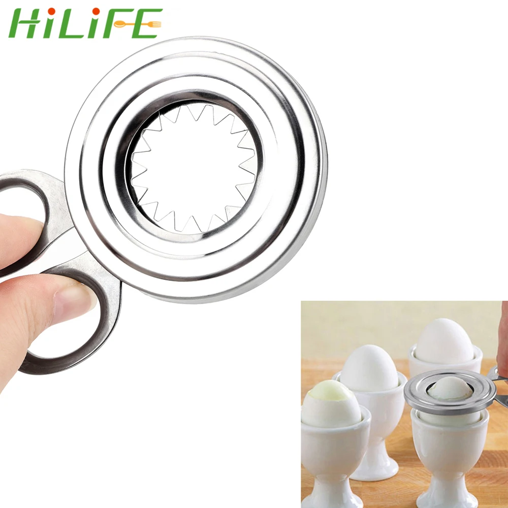 

HILIFE Egg Slicers Shell Opener Boiled Egg Shell Topper Cutter Snipper Kitchen Household Tool Stainless Steel Egg Cutter