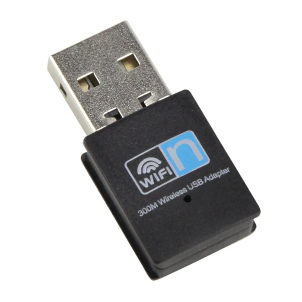 2.4Ghz 300Mbps Black Mini USB Wireless External Network Card WiFi