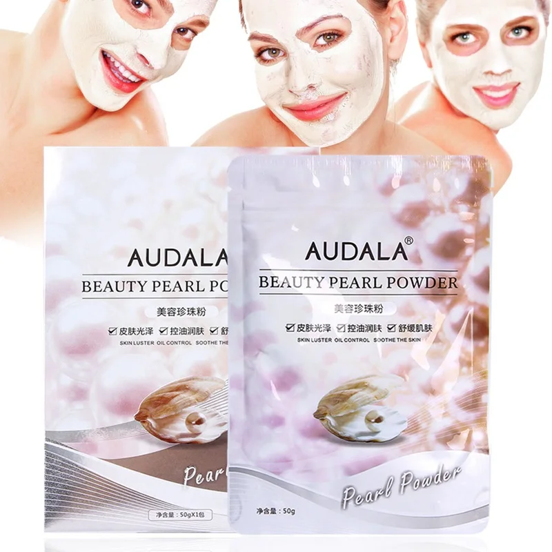 50g/pack Pure Pearl Powder Face Mask Repair Fade Spot Facial Cream