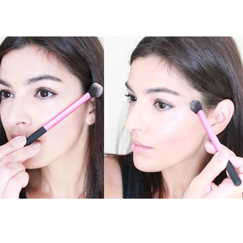 VVHUDA-Pro-Setting-Brush-Pink-Makeup-Powder-Blush-Core-Essential-Cosmetic-Aluminum-Alloy-Handle-Tubes-Highlighter