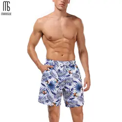 Manoswe Цветочные мужские шорты для бега боксеры купальник пляжные шорты мужские плавки для купания пляж uick сухой печати Купальник