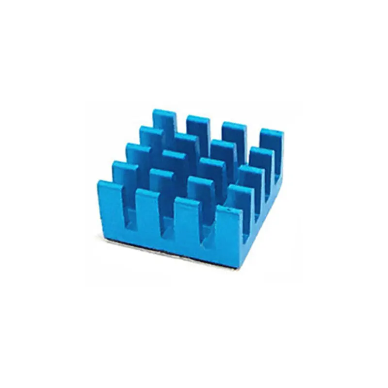 

Hot 10 Pcs AL6063 Blue Protection Aluminum Profile Heatsink 14*14*7MM Motor Electronic DIY Chip PCB Board Ram Cooling Module
