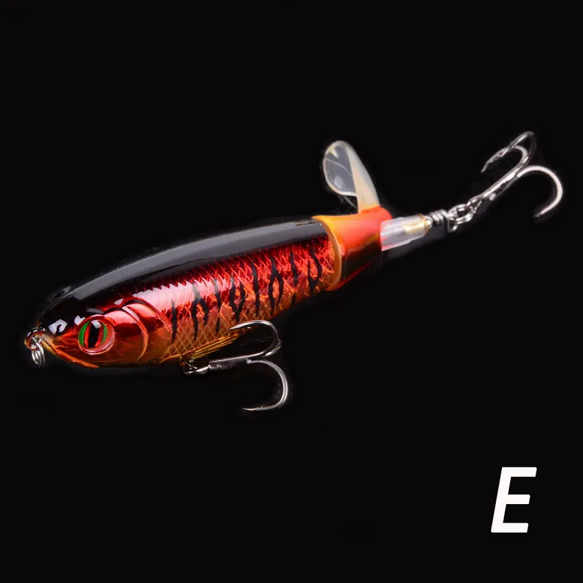 1 шт. Whopper Plopper 105 мм 17,2 г Искусственная верхняя водная рыболовная приманка вращающийся хвост воблеры профессиональные Поппер рыболовные снасти - Цвет: E