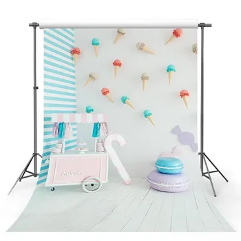 

Custom wrinkle free cloth photo studio backgrounds for baby shower party photography backdrops